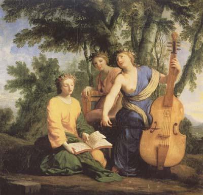 Eustache Le Sueur Melpomene,Erato und Polymnia (mk08)